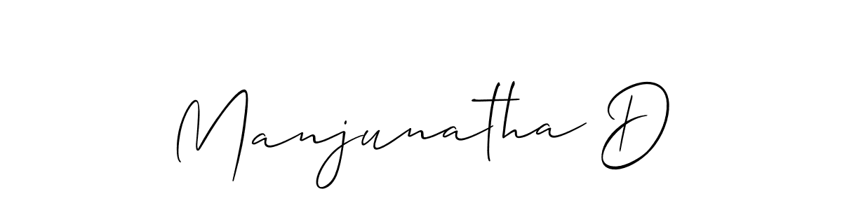 You should practise on your own different ways (Allison_Script) to write your name (Manjunatha D) in signature. don't let someone else do it for you. Manjunatha D signature style 2 images and pictures png