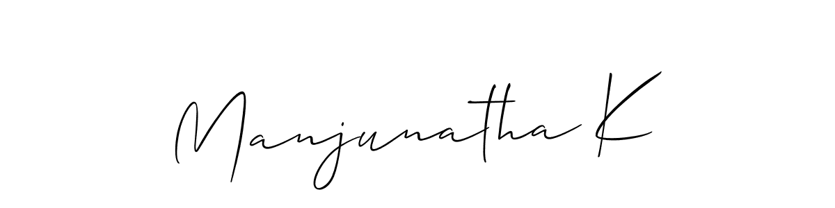 Also You can easily find your signature by using the search form. We will create Manjunatha K name handwritten signature images for you free of cost using Allison_Script sign style. Manjunatha K signature style 2 images and pictures png