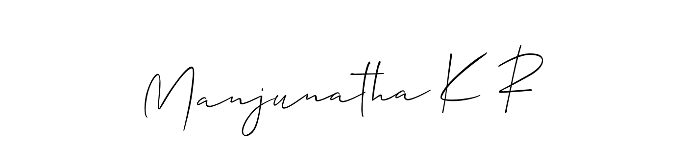 Also we have Manjunatha K R name is the best signature style. Create professional handwritten signature collection using Allison_Script autograph style. Manjunatha K R signature style 2 images and pictures png