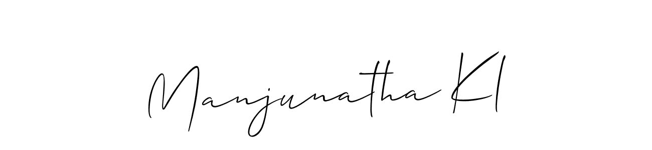 How to make Manjunatha Kl signature? Allison_Script is a professional autograph style. Create handwritten signature for Manjunatha Kl name. Manjunatha Kl signature style 2 images and pictures png