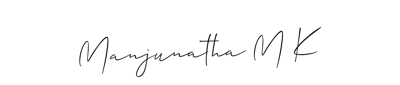 Manjunatha M K stylish signature style. Best Handwritten Sign (Allison_Script) for my name. Handwritten Signature Collection Ideas for my name Manjunatha M K. Manjunatha M K signature style 2 images and pictures png
