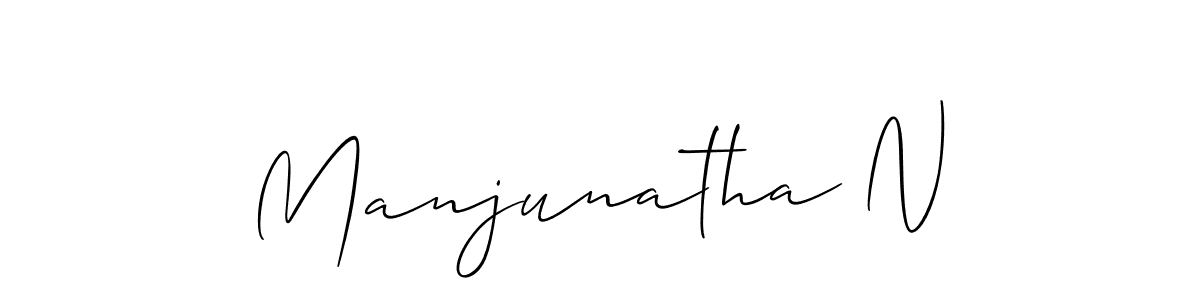 How to Draw Manjunatha N signature style? Allison_Script is a latest design signature styles for name Manjunatha N. Manjunatha N signature style 2 images and pictures png