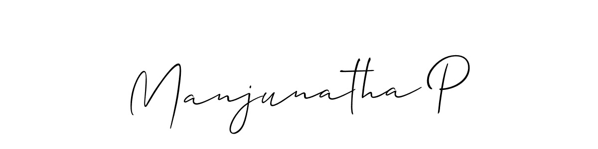 It looks lik you need a new signature style for name Manjunatha P. Design unique handwritten (Allison_Script) signature with our free signature maker in just a few clicks. Manjunatha P signature style 2 images and pictures png