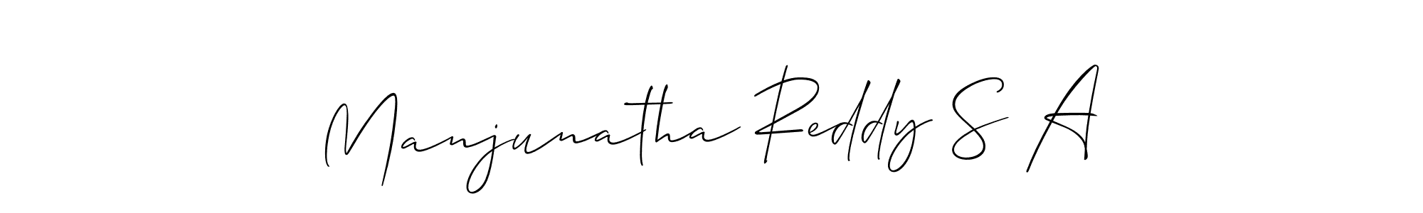 How to Draw Manjunatha Reddy S A signature style? Allison_Script is a latest design signature styles for name Manjunatha Reddy S A. Manjunatha Reddy S A signature style 2 images and pictures png