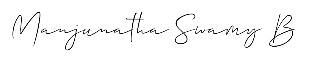 Explore multiple handwriting variations for Manjunatha Swamy B including this stunning Allison_Script design. Free to use across all platforms. Manjunatha Swamy B signature style 2 images and pictures png