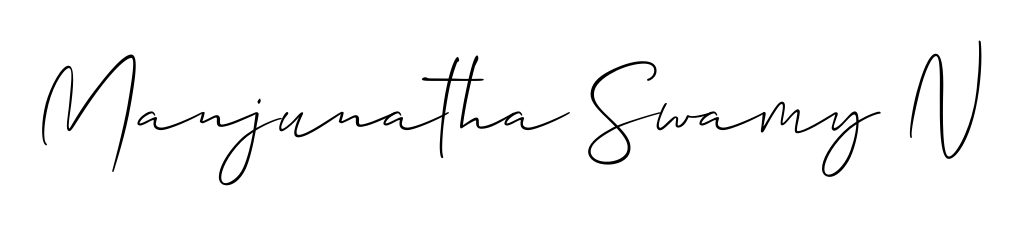 A classic penmanship look for Manjunatha Swamy N. The Allison_Script font brings timeless elegance and confidence to every signed document. Manjunatha Swamy N signature style 2 images and pictures png
