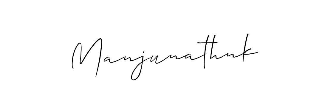 How to make Manjunathnk name signature. Use Allison_Script style for creating short signs online. This is the latest handwritten sign. Manjunathnk signature style 2 images and pictures png