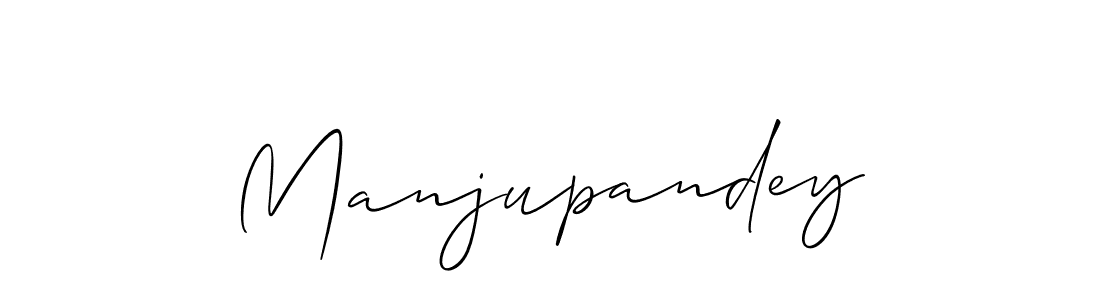 Also we have Manjupandey name is the best signature style. Create professional handwritten signature collection using Allison_Script autograph style. Manjupandey signature style 2 images and pictures png