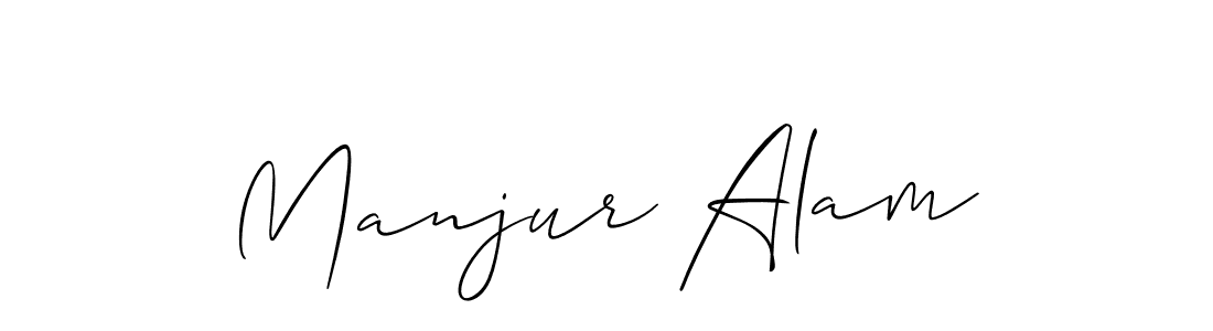 Manjur Alam stylish signature style. Best Handwritten Sign (Allison_Script) for my name. Handwritten Signature Collection Ideas for my name Manjur Alam. Manjur Alam signature style 2 images and pictures png