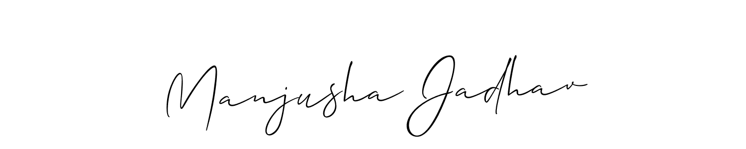 Once you've used our free online signature maker to create your best signature Allison_Script style, it's time to enjoy all of the benefits that Manjusha Jadhav name signing documents. Manjusha Jadhav signature style 2 images and pictures png