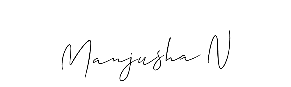 This is the best signature style for the Manjusha N name. Also you like these signature font (Allison_Script). Mix name signature. Manjusha N signature style 2 images and pictures png