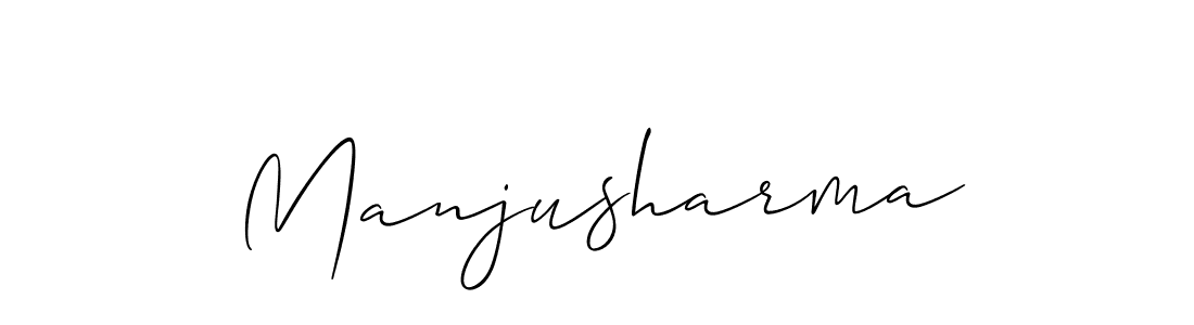 How to make Manjusharma name signature. Use Allison_Script style for creating short signs online. This is the latest handwritten sign. Manjusharma signature style 2 images and pictures png