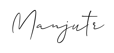You should practise on your own different ways (Allison_Script) to write your name (Manjutr) in signature. Don't let someone else do it for you. Manjutr signature style 2 images and pictures png