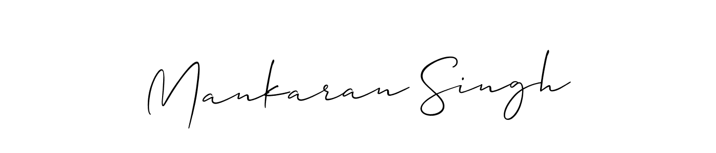 Make a short Mankaran Singh signature style. Manage your documents anywhere anytime using Allison_Script. Create and add eSignatures, submit forms, share and send files easily. Mankaran Singh signature style 2 images and pictures png