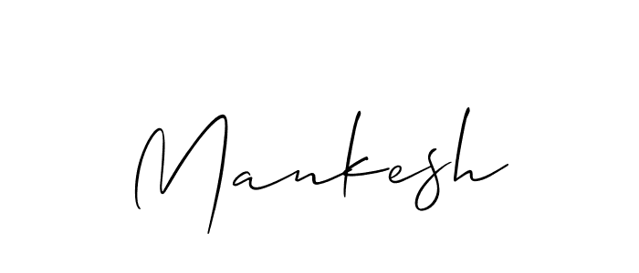 You should practise on your own different ways (Allison_Script) to write your name (Mankesh) in signature. don't let someone else do it for you. Mankesh signature style 2 images and pictures png