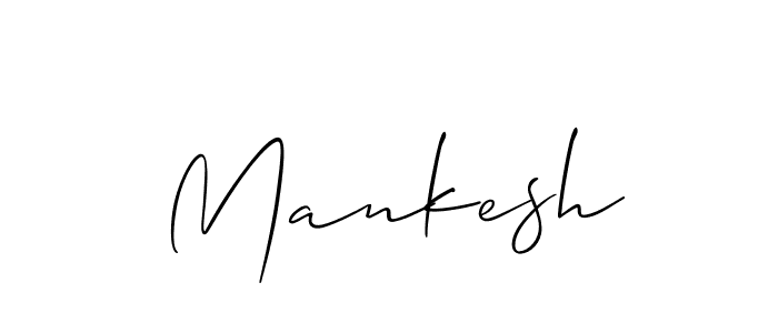 You should practise on your own different ways (Allison_Script) to write your name (Mankesh) in signature. don't let someone else do it for you. Mankesh signature style 2 images and pictures png