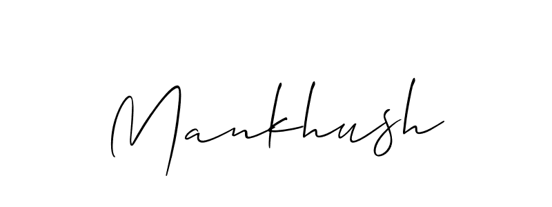 It looks lik you need a new signature style for name Mankhush. Design unique handwritten (Allison_Script) signature with our free signature maker in just a few clicks. Mankhush signature style 2 images and pictures png