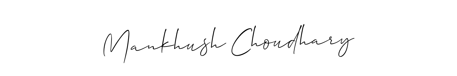 How to Draw Mankhush Choudhary signature style? Allison_Script is a latest design signature styles for name Mankhush Choudhary. Mankhush Choudhary signature style 2 images and pictures png