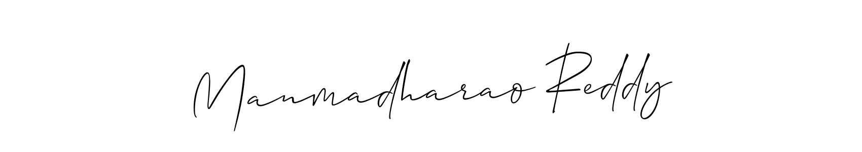 Make a short Manmadharao Reddy signature style. Manage your documents anywhere anytime using Allison_Script. Create and add eSignatures, submit forms, share and send files easily. Manmadharao Reddy signature style 2 images and pictures png