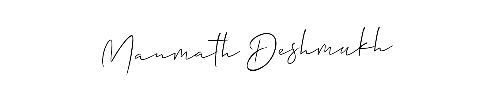 Create a beautiful signature design for name Manmath Deshmukh. With this signature (Allison_Script) fonts, you can make a handwritten signature for free. Manmath Deshmukh signature style 2 images and pictures png