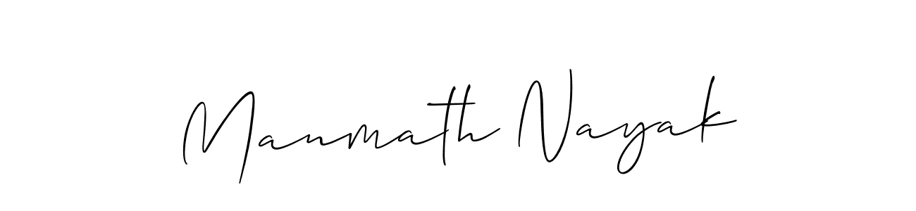 Make a beautiful signature design for name Manmath Nayak. With this signature (Allison_Script) style, you can create a handwritten signature for free. Manmath Nayak signature style 2 images and pictures png