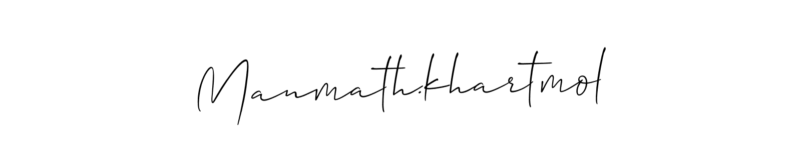 Also we have Manmath.khartmol name is the best signature style. Create professional handwritten signature collection using Allison_Script autograph style. Manmath.khartmol signature style 2 images and pictures png