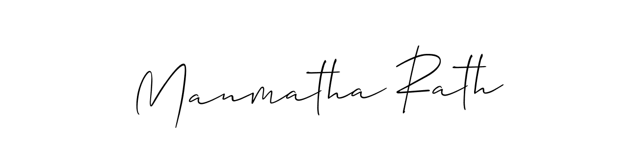 You should practise on your own different ways (Allison_Script) to write your name (Manmatha Rath) in signature. don't let someone else do it for you. Manmatha Rath signature style 2 images and pictures png