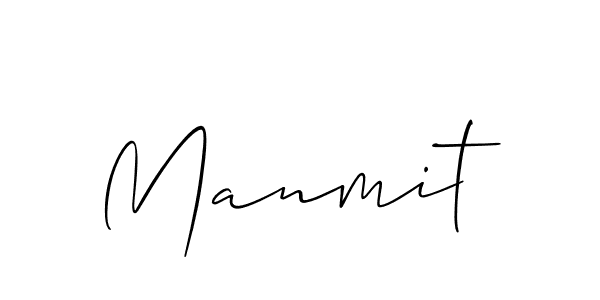 How to make Manmit signature? Allison_Script is a professional autograph style. Create handwritten signature for Manmit name. Manmit signature style 2 images and pictures png