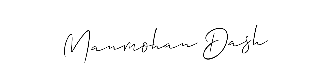 Create a beautiful signature design for name Manmohan Dash. With this signature (Allison_Script) fonts, you can make a handwritten signature for free. Manmohan Dash signature style 2 images and pictures png