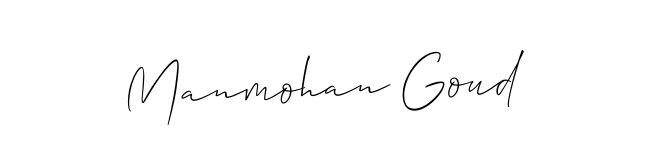 It looks lik you need a new signature style for name Manmohan Goud. Design unique handwritten (Allison_Script) signature with our free signature maker in just a few clicks. Manmohan Goud signature style 2 images and pictures png