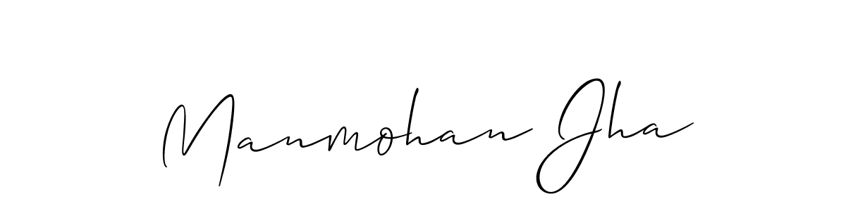 Best and Professional Signature Style for Manmohan Jha. Allison_Script Best Signature Style Collection. Manmohan Jha signature style 2 images and pictures png