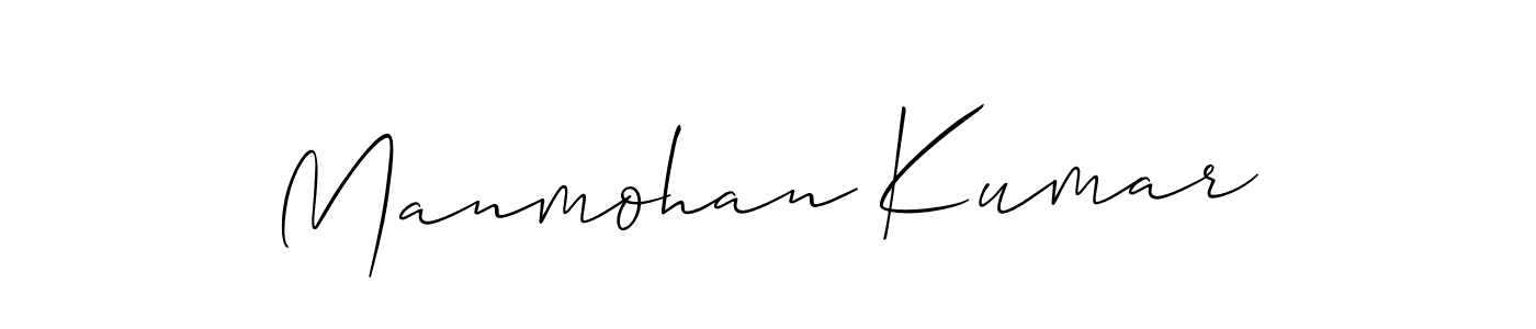 How to make Manmohan Kumar name signature. Use Allison_Script style for creating short signs online. This is the latest handwritten sign. Manmohan Kumar signature style 2 images and pictures png