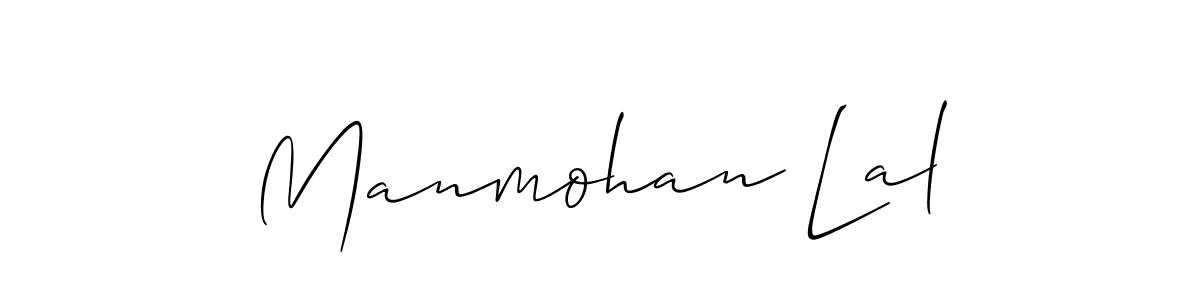 Make a beautiful signature design for name Manmohan Lal. With this signature (Allison_Script) style, you can create a handwritten signature for free. Manmohan Lal signature style 2 images and pictures png