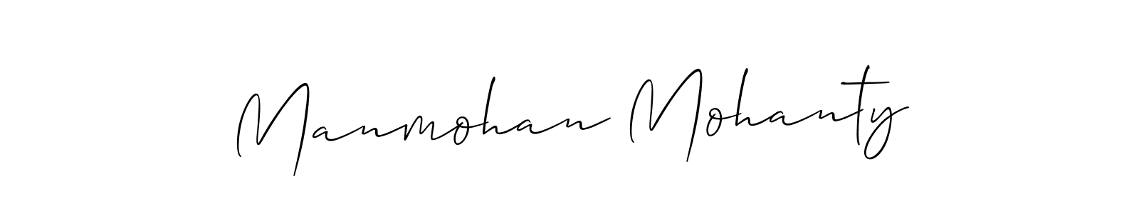 Allison_Script is a professional signature style that is perfect for those who want to add a touch of class to their signature. It is also a great choice for those who want to make their signature more unique. Get Manmohan Mohanty name to fancy signature for free. Manmohan Mohanty signature style 2 images and pictures png