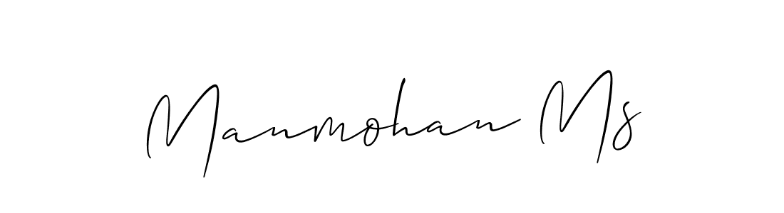 Make a short Manmohan Ms signature style. Manage your documents anywhere anytime using Allison_Script. Create and add eSignatures, submit forms, share and send files easily. Manmohan Ms signature style 2 images and pictures png