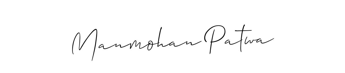 You should practise on your own different ways (Allison_Script) to write your name (Manmohan Patwa) in signature. don't let someone else do it for you. Manmohan Patwa signature style 2 images and pictures png
