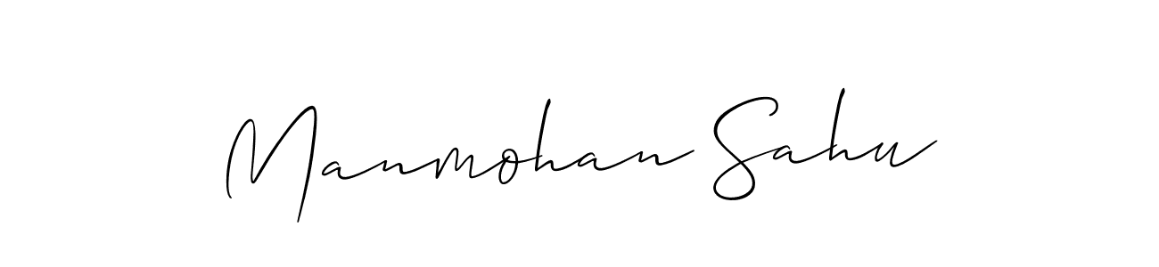 Manmohan Sahu stylish signature style. Best Handwritten Sign (Allison_Script) for my name. Handwritten Signature Collection Ideas for my name Manmohan Sahu. Manmohan Sahu signature style 2 images and pictures png