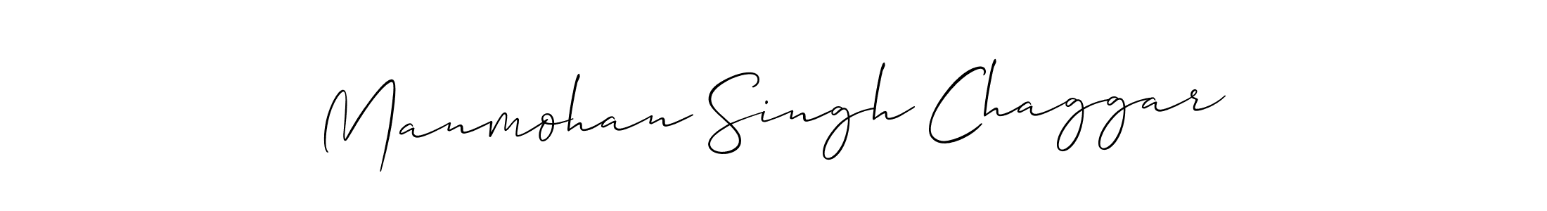 How to make Manmohan Singh Chaggar signature? Allison_Script is a professional autograph style. Create handwritten signature for Manmohan Singh Chaggar name. Manmohan Singh Chaggar signature style 2 images and pictures png