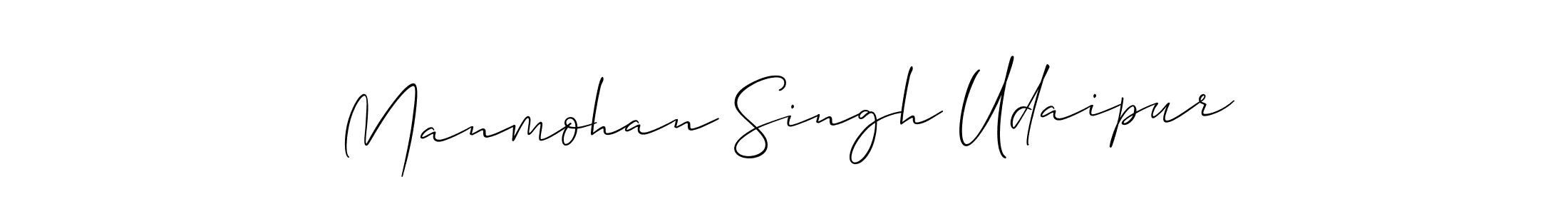 How to make Manmohan Singh Udaipur signature? Allison_Script is a professional autograph style. Create handwritten signature for Manmohan Singh Udaipur name. Manmohan Singh Udaipur signature style 2 images and pictures png