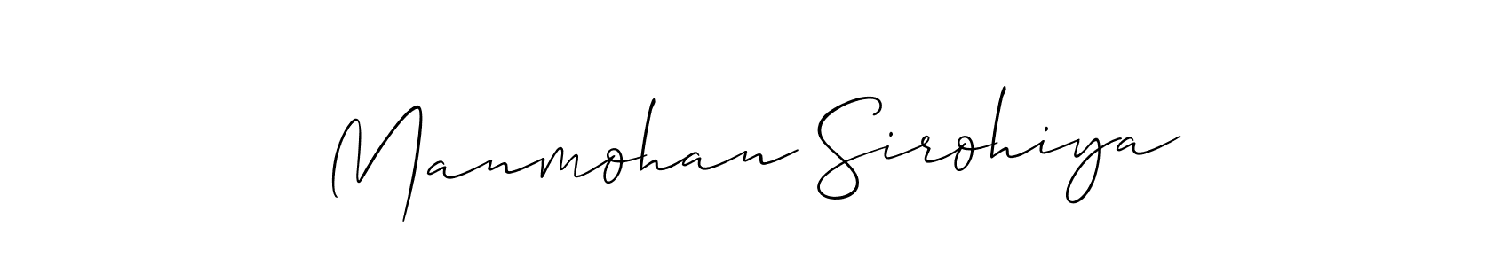 How to Draw Manmohan Sirohiya signature style? Allison_Script is a latest design signature styles for name Manmohan Sirohiya. Manmohan Sirohiya signature style 2 images and pictures png