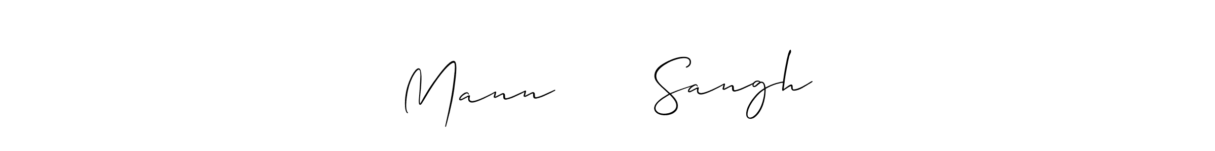 Also You can easily find your signature by using the search form. We will create Mann से ही Sangh name handwritten signature images for you free of cost using Allison_Script sign style. Mann से ही Sangh signature style 2 images and pictures png