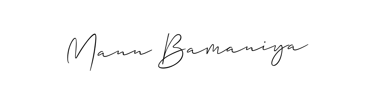 Make a beautiful signature design for name Mann Bamaniya. Use this online signature maker to create a handwritten signature for free. Mann Bamaniya signature style 2 images and pictures png
