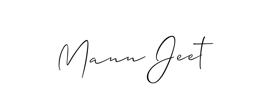 Allison_Script is a professional signature style that is perfect for those who want to add a touch of class to their signature. It is also a great choice for those who want to make their signature more unique. Get Mann Jeet name to fancy signature for free. Mann Jeet signature style 2 images and pictures png