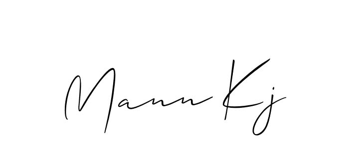 Also You can easily find your signature by using the search form. We will create Mann Kj name handwritten signature images for you free of cost using Allison_Script sign style. Mann Kj signature style 2 images and pictures png