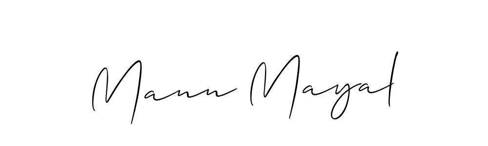 The best way (Allison_Script) to make a short signature is to pick only two or three words in your name. The name Mann Mayal include a total of six letters. For converting this name. Mann Mayal signature style 2 images and pictures png