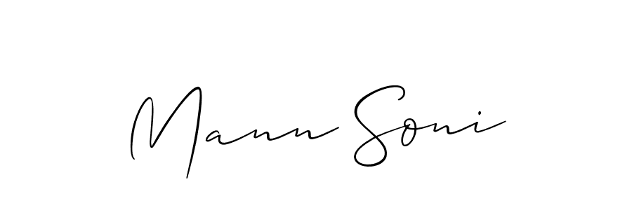 Similarly Allison_Script is the best handwritten signature design. Signature creator online .You can use it as an online autograph creator for name Mann Soni. Mann Soni signature style 2 images and pictures png