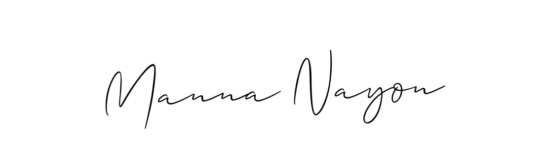 How to Draw Manna Nayon signature style? Allison_Script is a latest design signature styles for name Manna Nayon. Manna Nayon signature style 2 images and pictures png