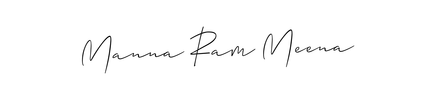 Make a short Manna Ram Meena signature style. Manage your documents anywhere anytime using Allison_Script. Create and add eSignatures, submit forms, share and send files easily. Manna Ram Meena signature style 2 images and pictures png