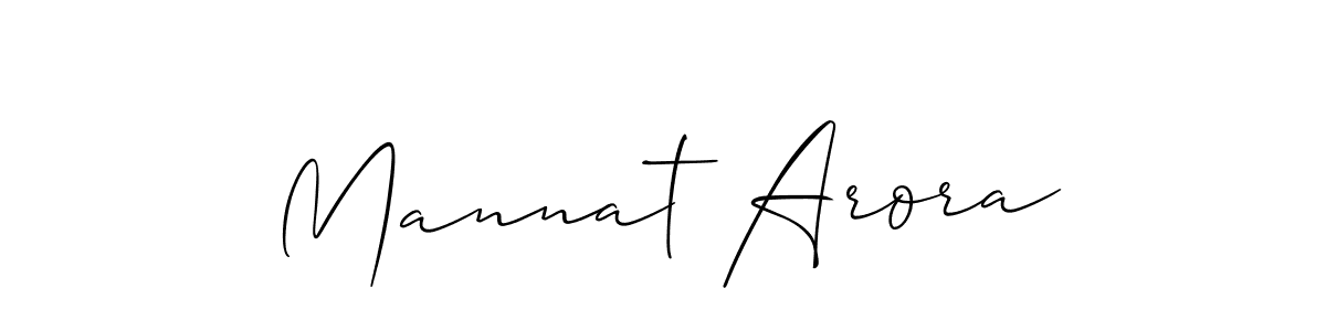 How to Draw Mannat Arora signature style? Allison_Script is a latest design signature styles for name Mannat Arora. Mannat Arora signature style 2 images and pictures png