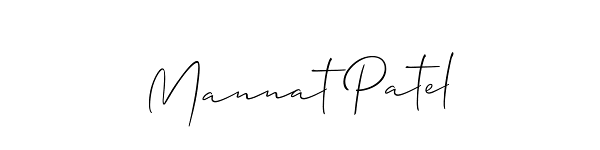 if you are searching for the best signature style for your name Mannat Patel. so please give up your signature search. here we have designed multiple signature styles  using Allison_Script. Mannat Patel signature style 2 images and pictures png